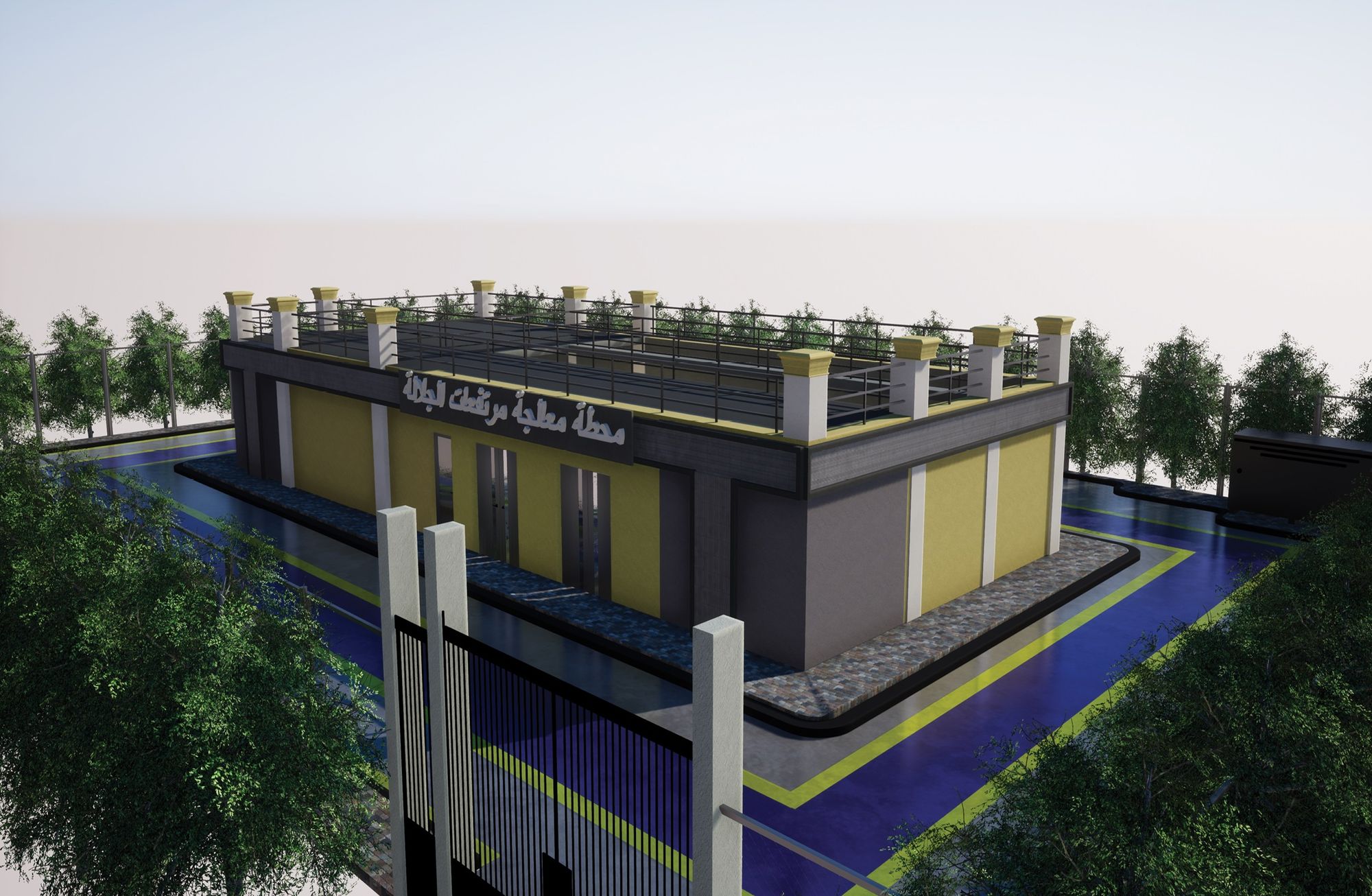 Al-Galala Heights Treatment Plant: Architectural rendering