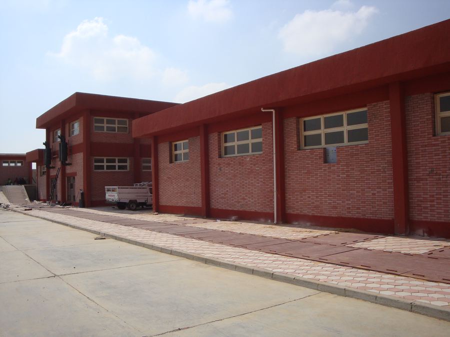 Station buildings and forecourt